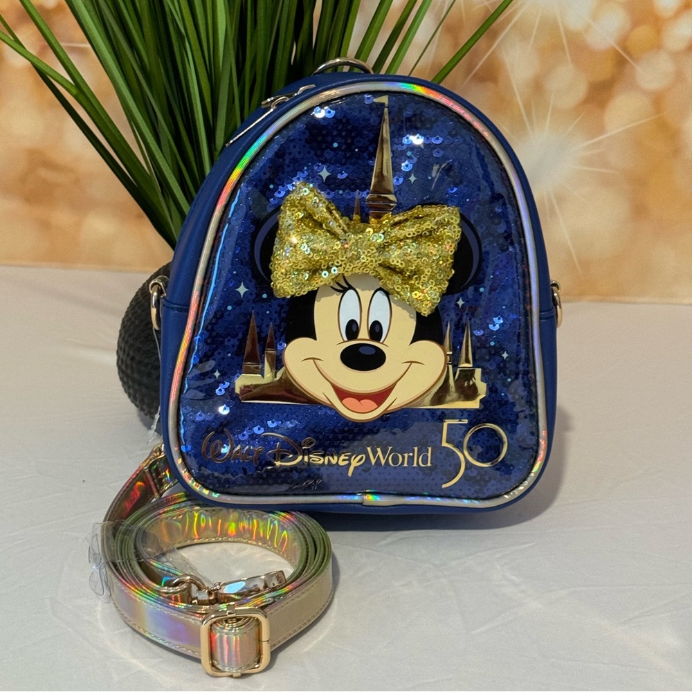 BNWT 50th Anniversary Mini Minnie Mouse Backpack/Crossbody